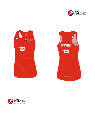 Koszulka lekkoatletyczna z numerem - krój damski